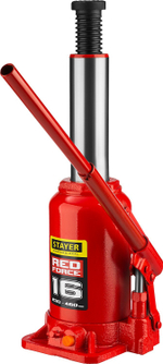 STAYER RED FORCE 16т 230-460мм домкрат бутылочный гидравлический