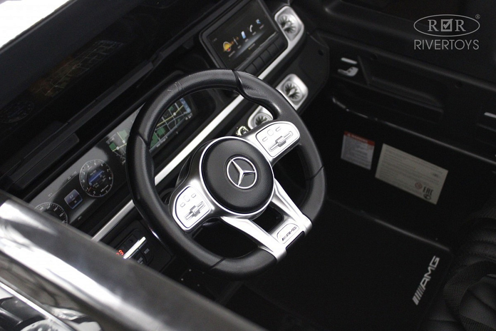 Детский электромобиль RiverToys Mercedes Benz G63 Y777YY GREY-GLANEC/серый глянец