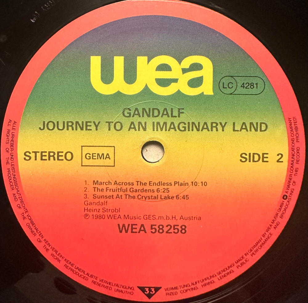 Gandalf - Journey To An Imaginary Land (Германия 1981г.)