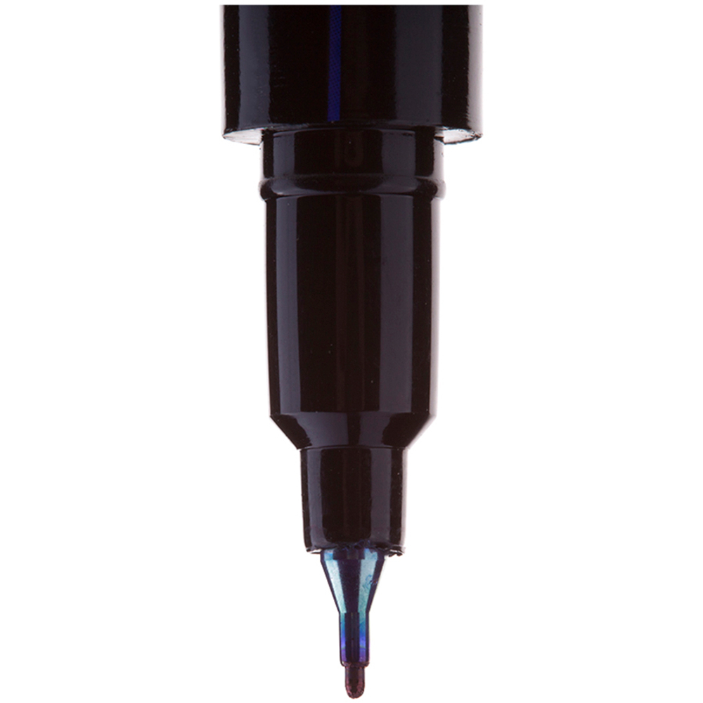 Маркер перманентный двухсторонний "Multiline PE55" синий, пулевидный, 0,5/1мм