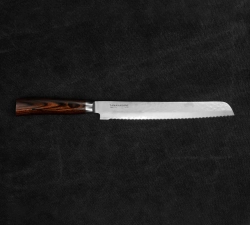 Tamahagane Нож для хлеба Tsubame Brown 23 см