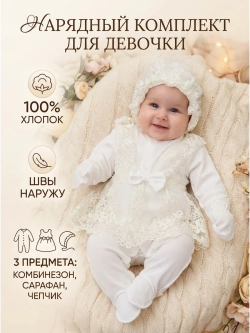 слип для новорожденных нарядный