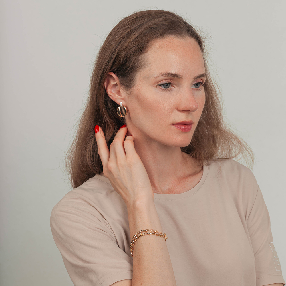 Серьги Fiore Luna ABE28324-04 G