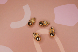 Подвеска неваляшка 20х9 мм позолота