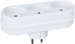 Разветвитель Navigator 94 697 NAD-L-3X-WH 3 гн. (в ряд) б/з