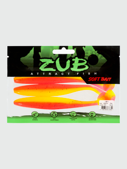 Приманка ZUB-IZI 208мм(8,2")-3шт, (цвет 023) розовый верх-желтый низ
