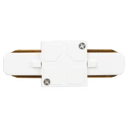 Коннектор питания ЭРА TR7-C 2W I WH для однофазного шинопровода прямой белый