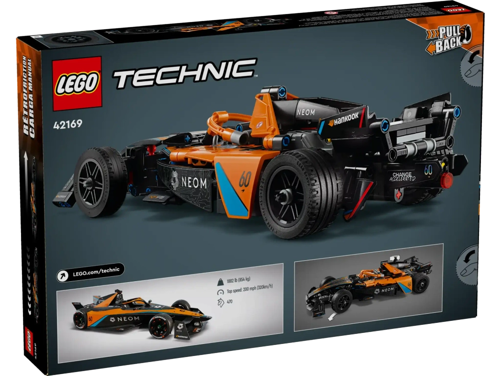 Конструктор LEGO Technic 42169 Гоночная машина NEOM McLaren Formula E