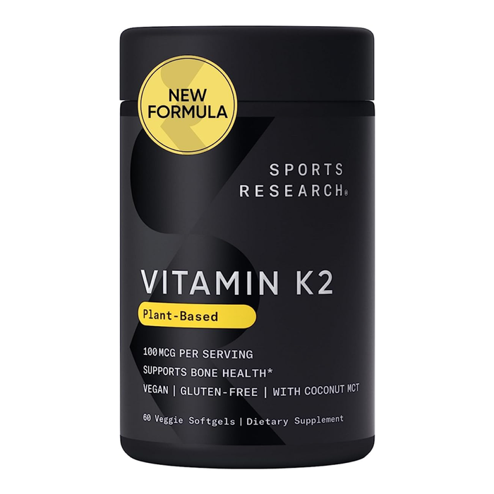 Витамин К2, Vitamin K2, Sports Research, 100 мкг (60 капсул)