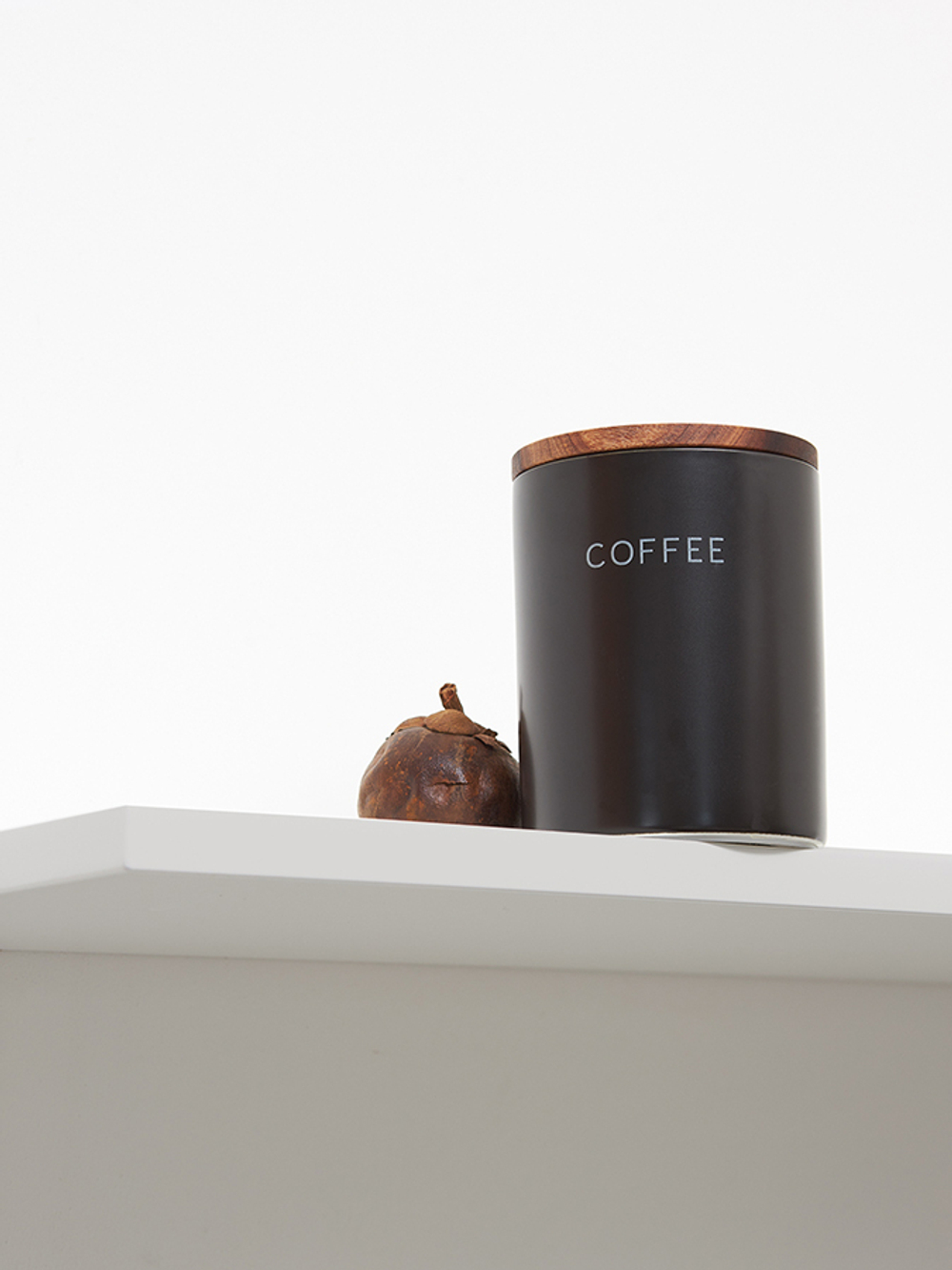 Банка керамическая для хранения кофе, 650 мл, черная