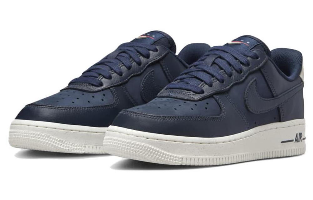 Кроссовки Nike Air Force 1 Low "Navy Red" (Женская размерная сетка)