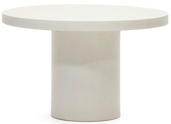 Aiguablava Круглый стол из белого цемента Ø 120 см Испания La Forma