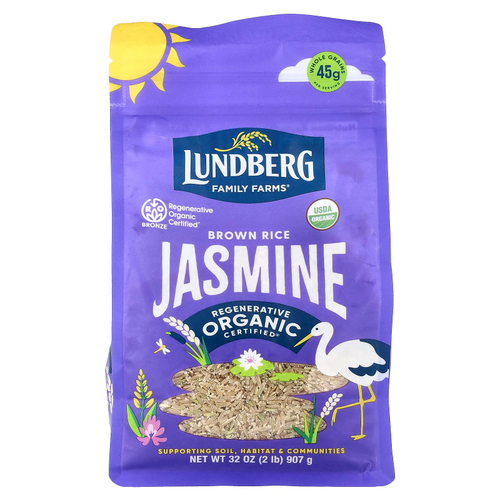 Lundberg, коричневый рис, с вкусом жасмина, 907 г (32 унции)