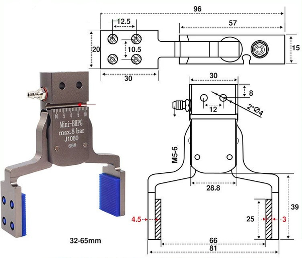 Mini-bhpg-65#[clamping range 34-65mm]