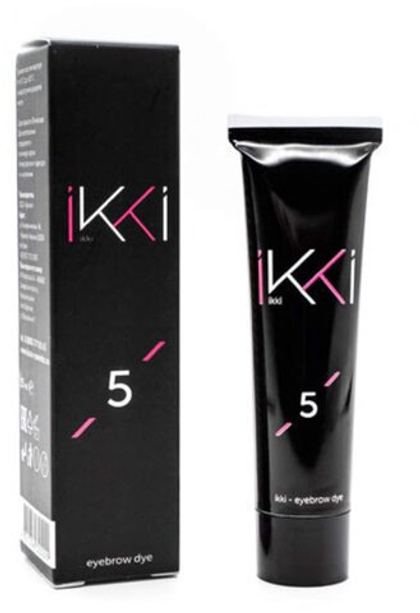 IKKI Гель-краска для бровей,  в тубе, тон светло-коричневый (lihqt brown) 15 мл
