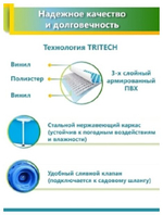 Каркасный бассейн 244х51 см Intex 28205, круглый семейный бассейн для дачи Metal Frame 1828 л