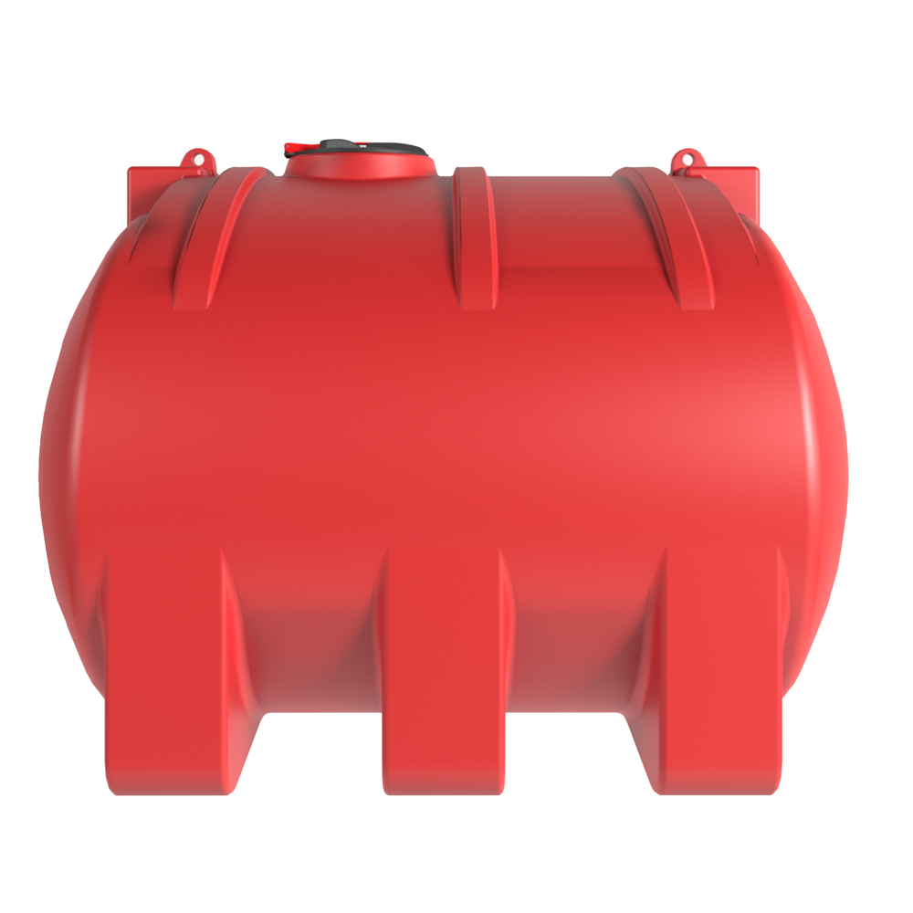 Ёмкость горизонтальная 6000л усиленная для перевозки Политим 6000 л.(2350x2190x1670см;красный) - арт.560782