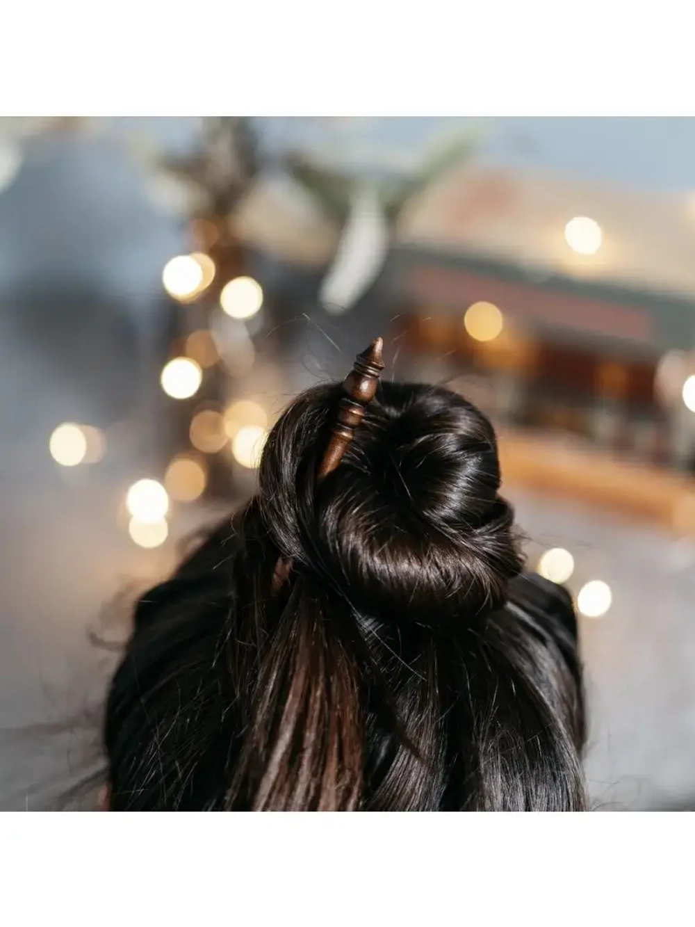 Шпилька-заколка из сибирского кедра