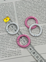 Карабин-кольцо розовое