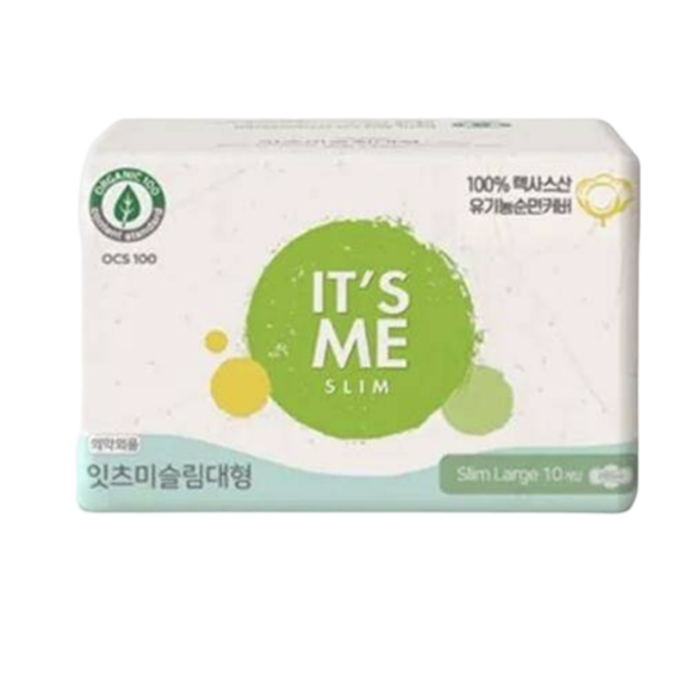 It&#39;s Me organic cotton Прокладки женские гигиенические с крылышками, 3 капли It&#39;s Me Slim organic cotton pads regular