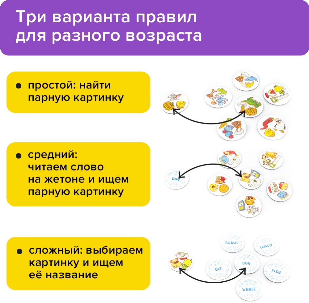 Настольная игра «Читай хватай English»