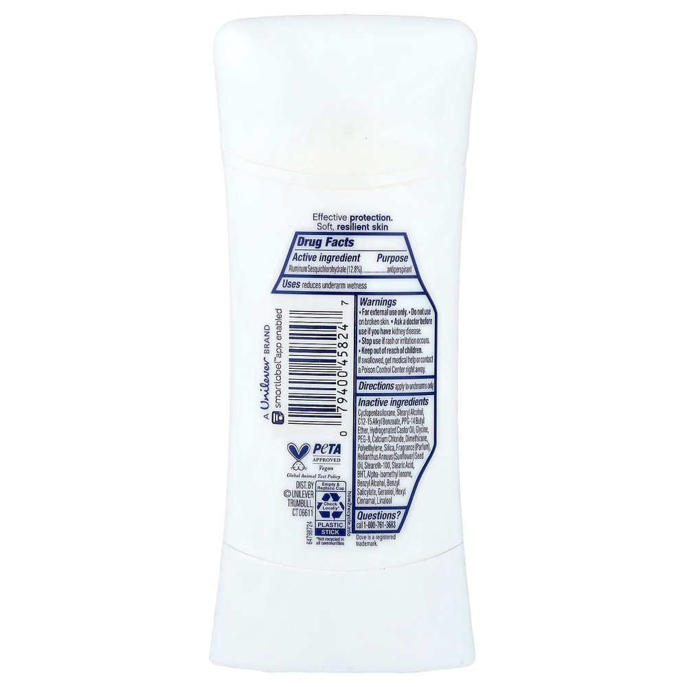 Dove, Advanced Care, дезодорант-антиперспирант, яблоко и белый чай, 74 г (2,6 унции)