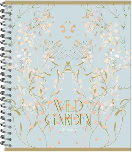 Тетрадь WILD GARDEN 170х203, 48 л. гребень, , 4+0+выборочный УФ-лак, 4 диз