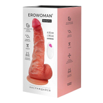 Телесный вибратор-гигант 24см с пультом ДУ Bior Toys Erowoman ER-30113
