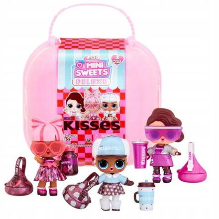 Чемодан с куклами LOL Surprise - Набор из трех кукол Лол Loves Mini Sweets Deluxe Hershey's Kisses 119159