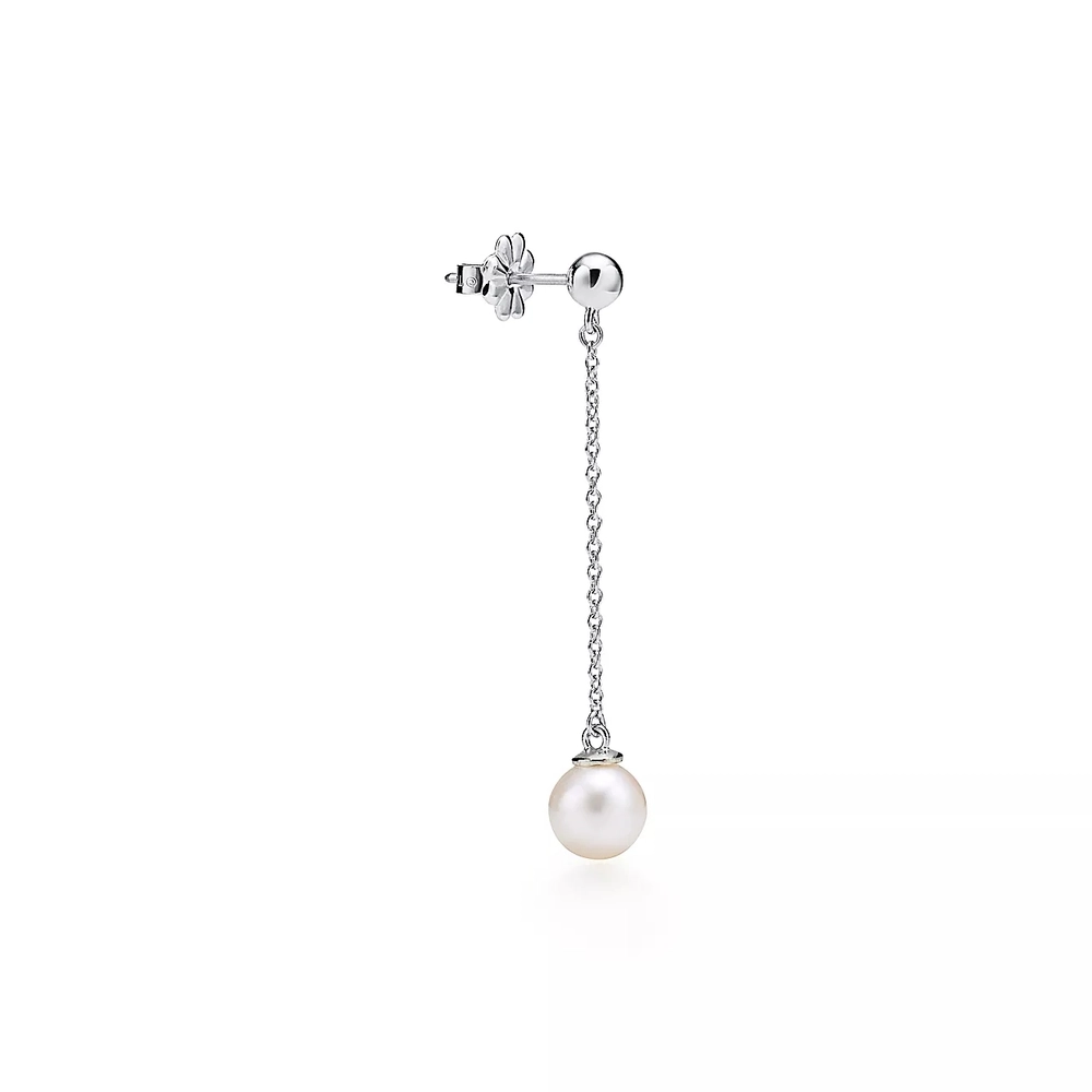 Серьги из серебра с жемчугом, Tiffany 💠 ZIGFELD, Единственные в наличии