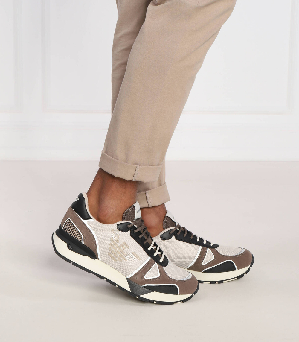 кроссовки Emporio Armani - коричневый(X4X289 XM499)