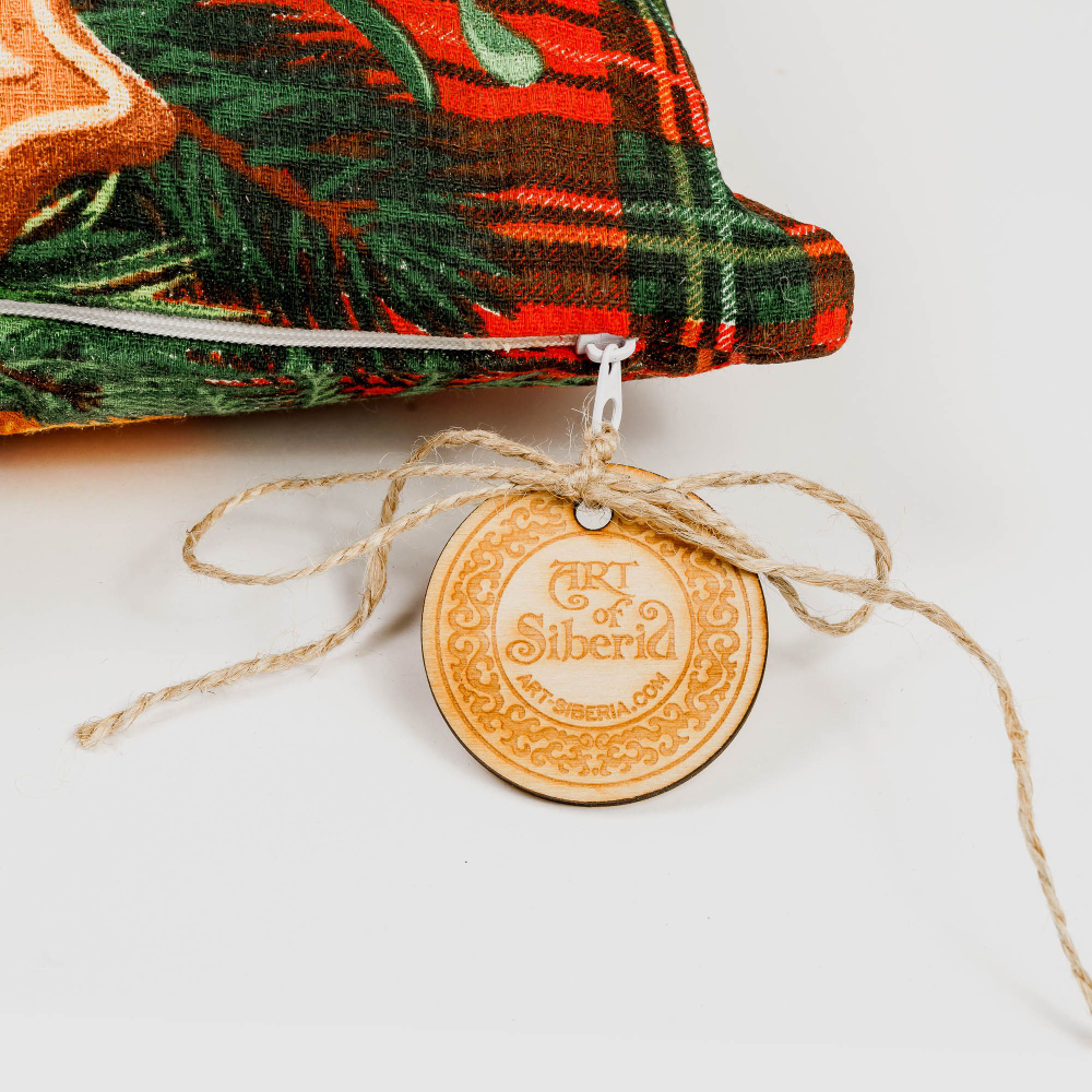 Подушка с наполнителем из кедровой стружки "Новогодняя"