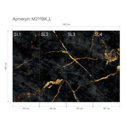 Гибкий мрамор M211BK_L