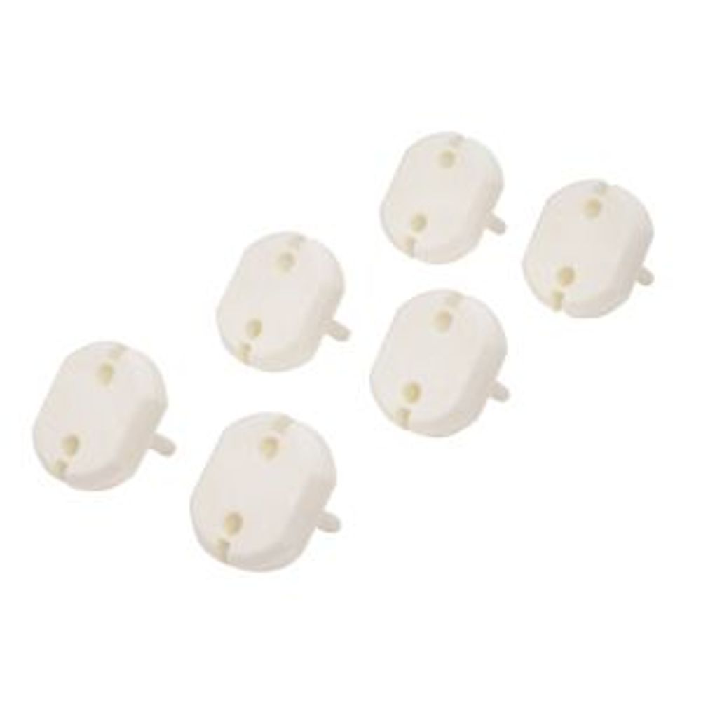 Заглушки для розеток, 3,7х3,3х2,5 см, PP (6 шт/уп) HALSA