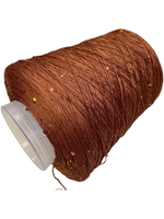 Пряжа на бобине (Италия)95% хлопок с пайетками 5% п/л 100г-450м 360г