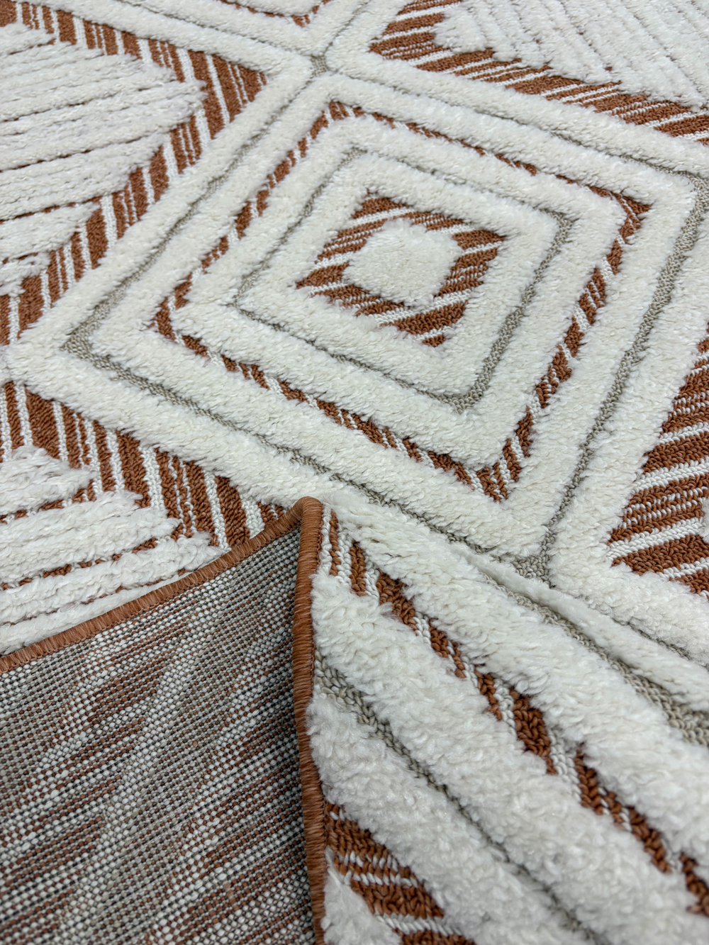 Ковер Vicenza B0142A Cream/Orange Прямоугольник