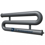 Регистр отопления РЗП-3x57x3,0-4000 трёхрядный змеевиковый с плоскими заглушками