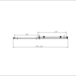 Душевая дверь Комо-Н (Como-N) VDS-4CN120CGB, 1200, черный, стекло тонированное