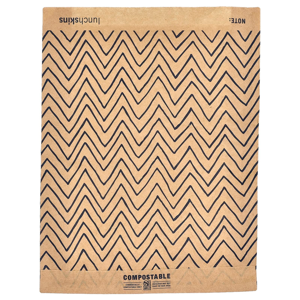 Lunchskins, бумажные пакеты для сэндвичей, размер XL, с защитной пленкой, 50 шт.