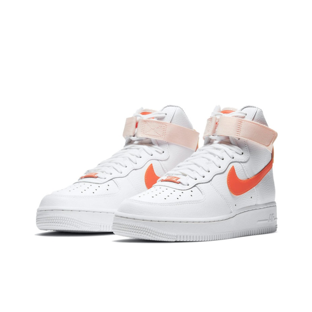 Женские кроссовки Nike Air Force 1 High 'White Orange Pearl' 334031‑118
