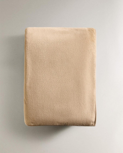 Zara Home - Флисовый плед, бежевый, 220x240 см