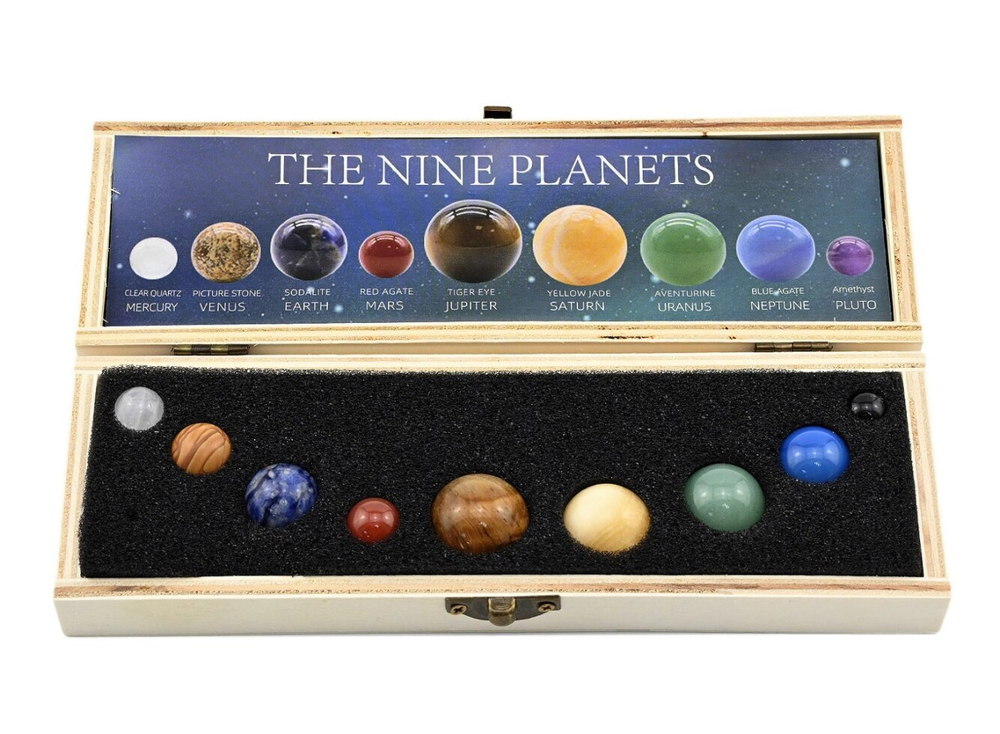 Коллекция планет из натуральных камней 205*67*40мм