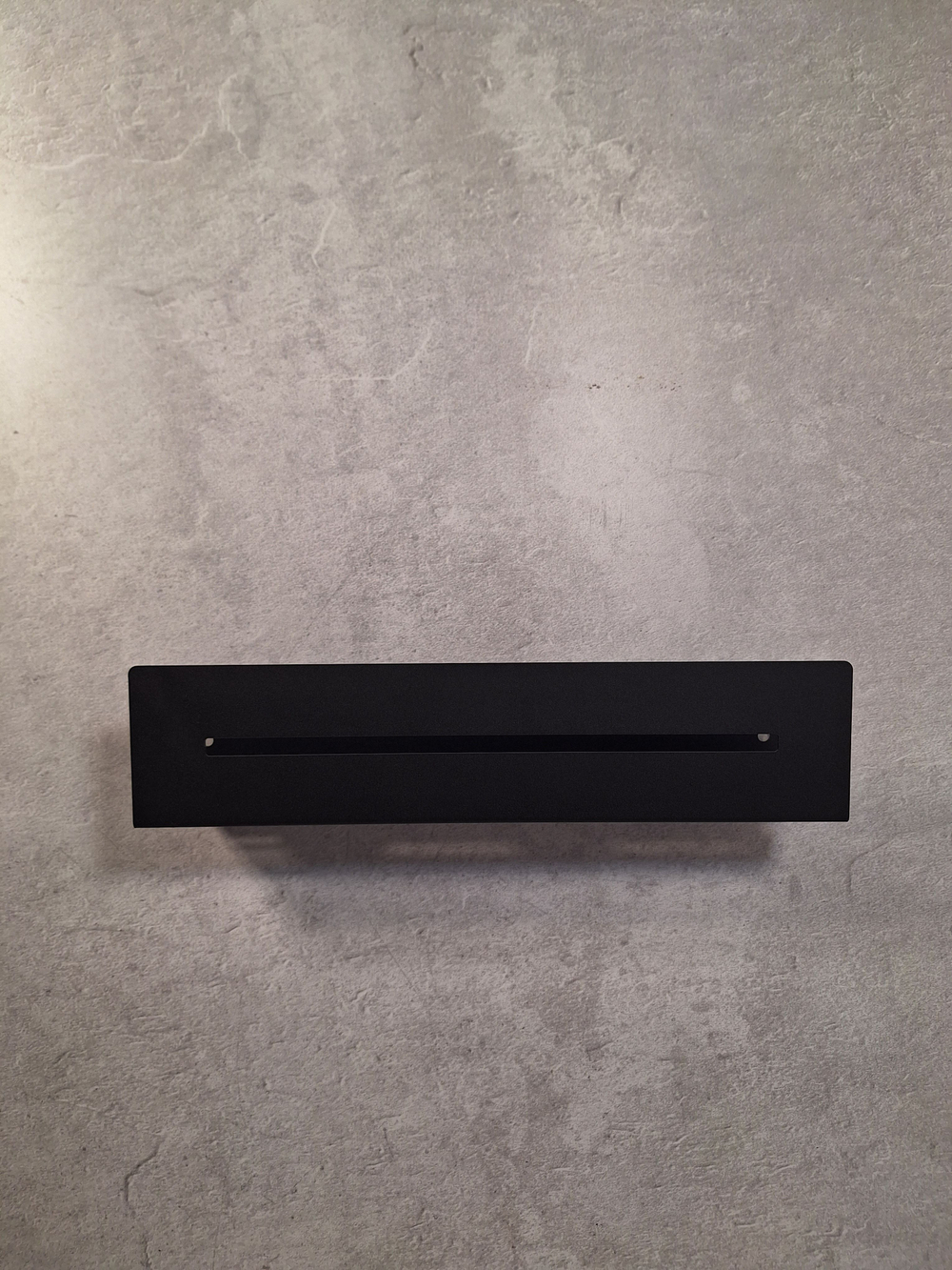 Полка настенная прямая черная MetaDec Sideline 50см