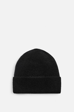 ZARA ШАПКА ИЗ КАШЕМИРА - LIMITED EDITION, ЧЕРНЫЙ