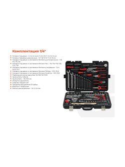 Набор инструментов Gigant Professional 1/2 и 1/4 94 предмета, Сталь Cr-V, GPS 94