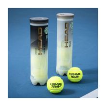 Мяч теннисный HEAD Tour XT 4B, 570824, уп.4 шт,одобр.ITF,сукно,нат.резина,желтый