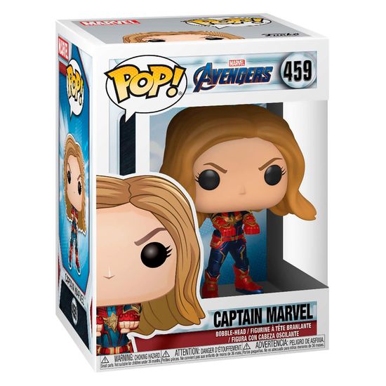 Фигурка Funko POP! Bobble Marvel Avengers Endgame Captain Marvel (459) 36675 / Фигурка Фанко ПОП! по мотивам вселенной "Марвел" Капитан Марвел