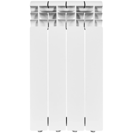 Радиатор алюминиевый ROMMER Profi 500 4 секции (AL500-80-80-100) (RAL9016)