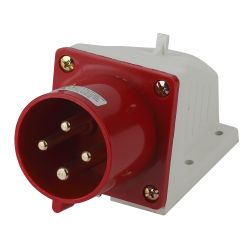 Вилка ЭРА VS-32-3P-PE-IP44 стационарная 524 3Р+РЕ 32А 380В IP44 | Силовые разъёмы