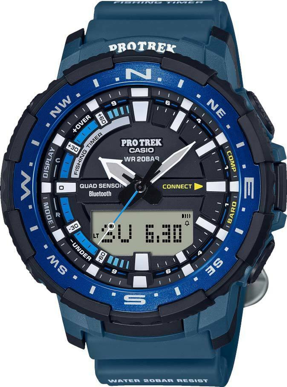 Японские спортивные наручные часы Casio Pro Trek PRT-B70-2ER с хронографом